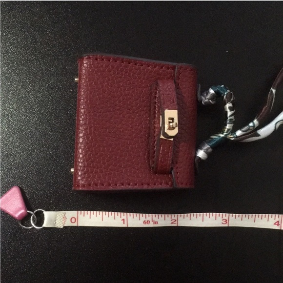 "Rouge H" Micro Mini Kelly Twilly Bag Charm Accessory or Air Pods case - Picture 8 of 12